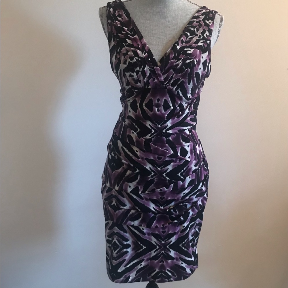 Sleeveless V Neck Dress
